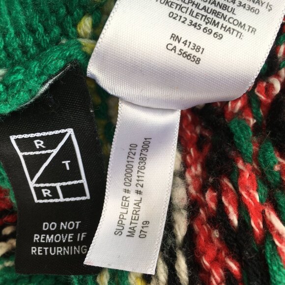 Polo Ralph Lauren Fair Isle Wool Cashmere Blend Sweater Women’s XL Multicolor - Picture 11 of 11